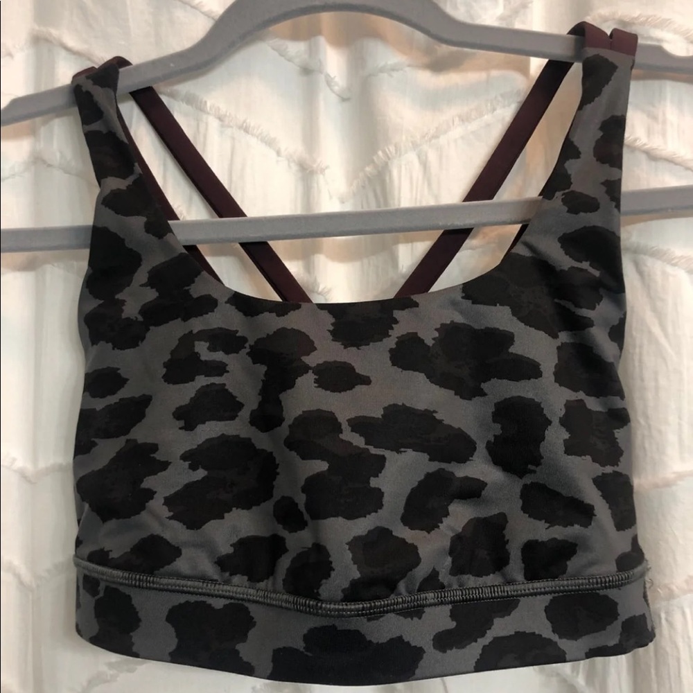 Lululemon Energy Bra Cherry Cheetah rare find